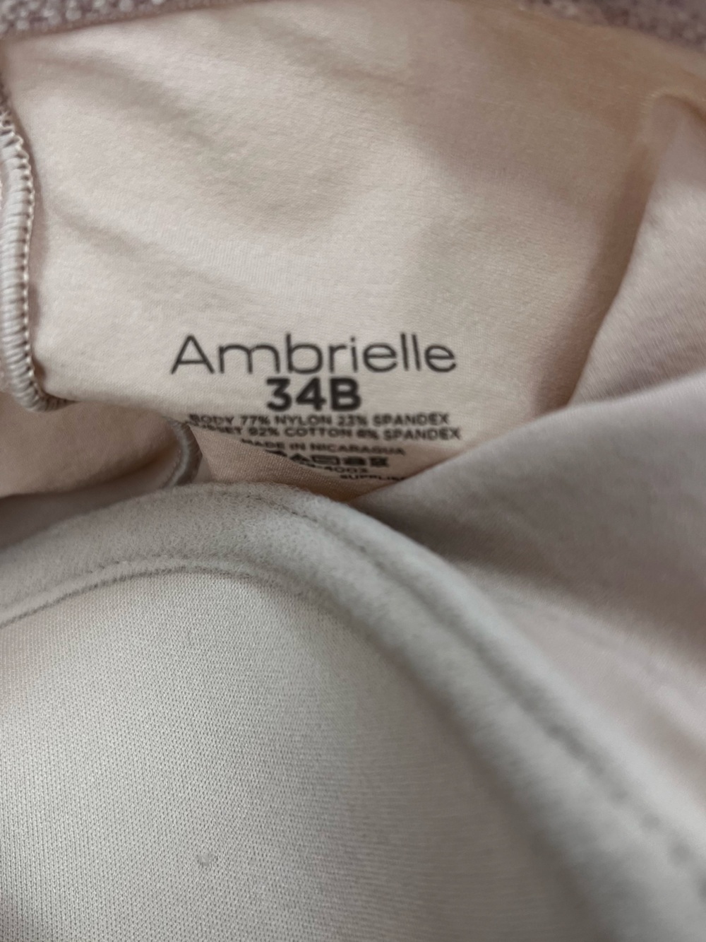 Ambrielle Nude Beige Wireless Bra - Picture 3 of 4